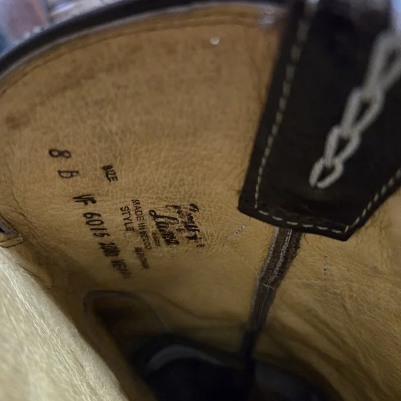 TONY LAMA WOMEN'S CHOCOLATE RANCHO SNIP TOE WESTERN BOOTS Size 8 EUC! - Picture 8 of 12